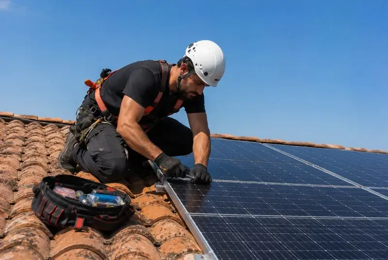 Maintenance et monitoring de panneaux solaires à Sabres